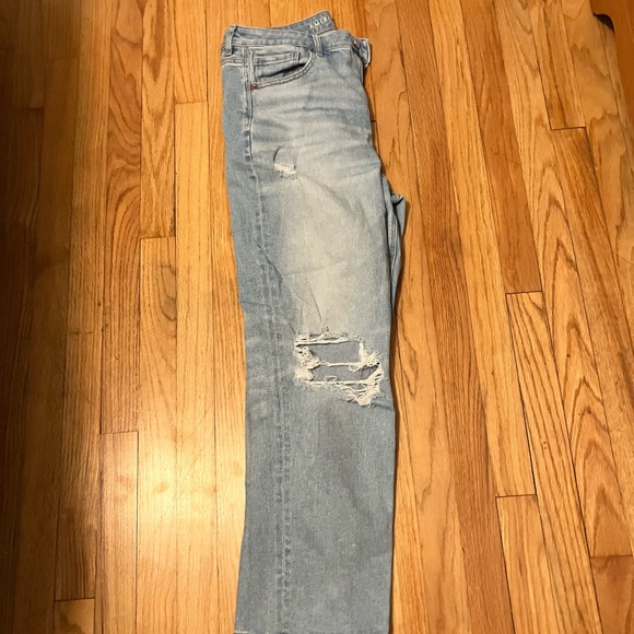 Women’sLight Blue Distressed Jeans - Picture 2 of 5